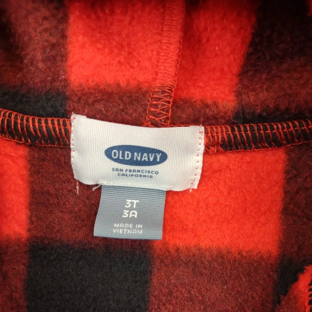 Old‎ Navy Girl's Buffalo Plaid Cape Poncho Size 3T